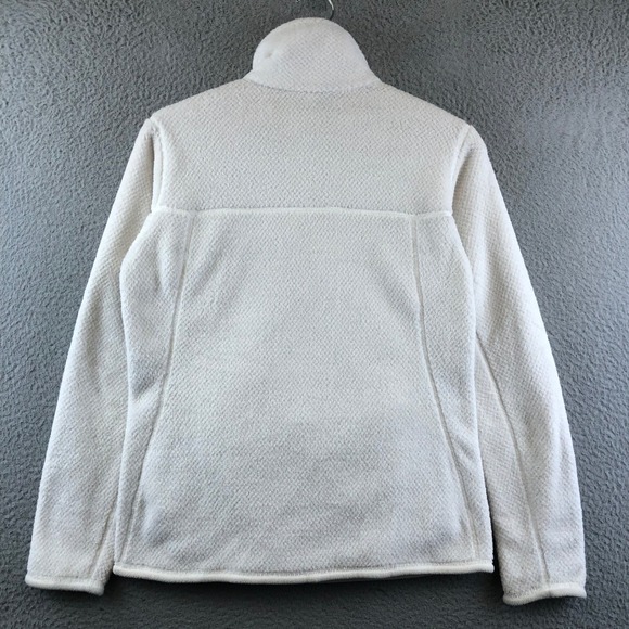 Patagonia‎ Womens Small Cream White Snap-T Fleece Pullover Jacket Outdoor - Picture 2 of 10